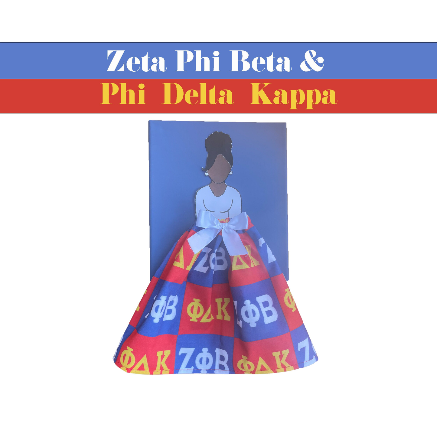 Phi Delta Kappa Doll Artwork Painting (8in x 10in)